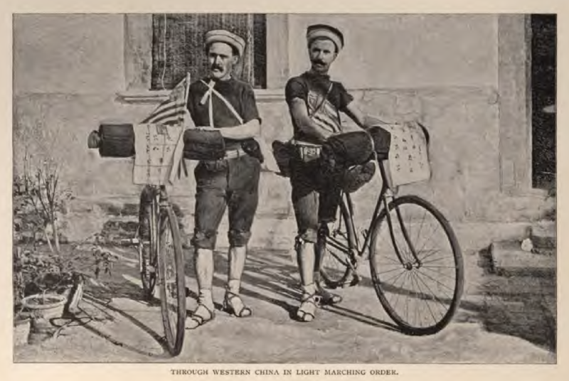 Archive photo of William Sachtleben and Thomas Allen during their journey across China.